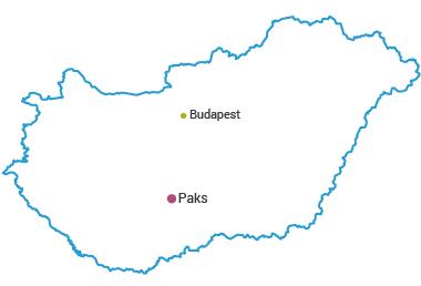 Nuclear Power Plant in Hungary Map